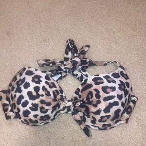 Shein animal print bikini top